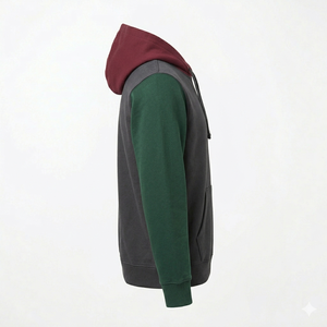 Sweat-shirt à capuche robuste pour homme sans fermeture éclair, mélange de coton, doublure polaire chaude, confortable pour l'entraînement sportif et les voyages - Product Image 3