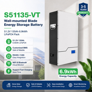 แบตเตอรี่ลิเธียมสำรองพลังงานแสงอาทิตย์แบบไฮบริดและออฟกริด 51.2V 100Ah 32kWh สามารถต่อพ่วงกันได้ 30kW WHE - Product Image 2