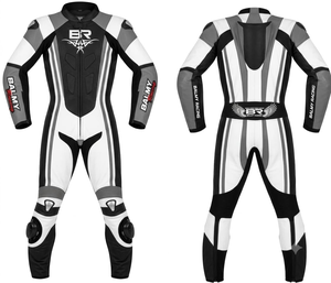 ชุดแข่งรถมอเตอร์ไซค์ Ramaha MotoCP สำหรับผู้ชาย 1 ชิ้น ทำจากหนังวัว/หนังจิงโจ้ ชุดจั๊มสูท/ชุดป้องกัน กันน้ำ แห้งเร็ว - Product Image 1