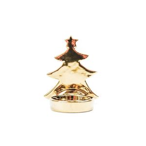 Christmas Decor Candle Holder Hollow Christmas <b>Tree</b> Candlestick Christmas Golden Iron <b>Star</b> Xmas Blank Sublimation - Product Image 1