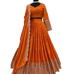 Launch New Pattern Celebrity Inspired Hand <b>Block</b> Printed Cotton Silk Viscose Exclusive Designer Casual Wear Lehenga Choli - Product Image 1