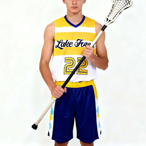 Conjunto de Camiseta y Pantalones Cortos de Lacrosse Juvenil para Niños y Niñas, Poliéster, Impresión por Sublimación, Transpirable, Ligero, Ropa Deportiva de Equipo - Product Image 5