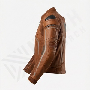 Chaqueta de Motociclista de Cuero Genuino para Hombre de la Mejor Calidad, Nueva Colección de Invierno, Chaquetas de Motocicleta con Protecciones Desmontables Personalizadas - Product Image 3