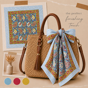 Collection d'été, bandana en coton écologique de style bohème pour accessoires de cheveux et de cou unisexe - Product Image 2