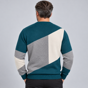 <b>Men</b> Casual <b>Sweater</b> With Fine Knitted Fabric Soft Texture Comfortable Fit Warm Design Ribbed Cuffs And Collar <b>For</b> Winter Everyday - Product Image 6