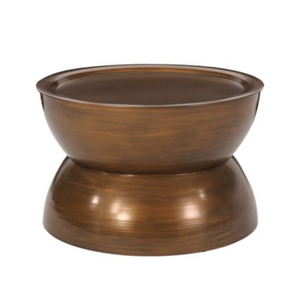 Nordic Metal Hammered <b>Silver</b> Round <b>Coffee</b> <b>Table</b> With Wood Top Eco-Friendly Portable Home Living Room Decorative Furniture - Product Image 3