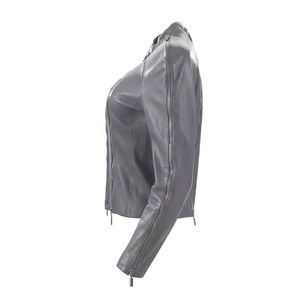 Best Women's Winter Motorcycle Leather <b>Jacket</b> Wholesale Women Leather <b>Jackets</b> - Product Image 4