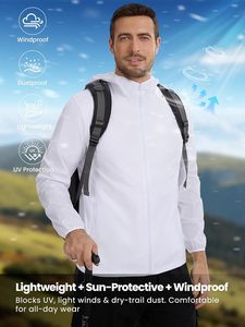 Chaqueta Cortavientos Plegable para Hombre, Ligera, Resistente al Viento y al Agua, con 2 Bolsillos - Product Image 3