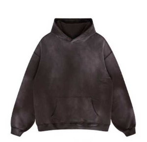 Sweat à capuche de luxe personnalisé pour homme, coupe classique, 100 % coton épais, impression numérique de qualité supérieure, écologique, vente en gros - Product Image 2