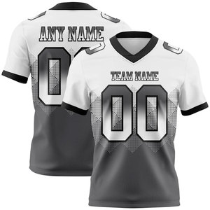 เสื้อฟุตบอลอเมริกันแบบซับลิเมชั่นสั่งทำพิเศษ สีดำ คอวี แขนสั้น ลายพิมพ์ต้นปาล์มยามอาทิตย์อัสดงในเขตร้อน เสื้อทีมอเมริกัน - Product Image 4