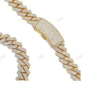 14MM 22" Fully Iced Miami Cuban Link Chain Sterling Silver Men's Hip Hop jewelry Wholesale VVS <b>D</b> Moissanite Cuban Chain <b>Necklace</b> - Product Image 4