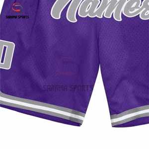 Shorts de basket-ball professionnels en tissu mesh respirant, prix de gros pour les achats en vrac - Product Image 4