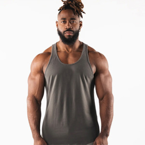 Camiseta sin mangas de diseño moderno y gran tamaño para hombre, de alta calidad, transpirable, a bajo precio, con la opción de personalizarla. - Product Image 1