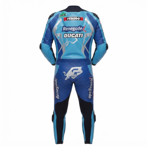 Traje de Carreras MotoCP Sean Emmett, Traje de Cuero de Una Pieza Premium para Pista con Protectores Deslizantes, Mono/Traje OEM con Certificación CE - Product Image 2