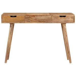 Table de maquillage en bois de manguier massif naturel avec bois d'ingénierie - Product Image 3