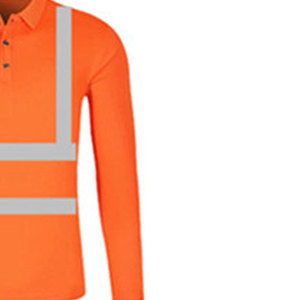 T-shirt à manches courtes haute visibilité pour hommes, pour le bâtiment |   Polo de sécurité réfléchissant haute visibilité pour travaux de construction et travaux en extérieur - Product Image 2