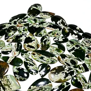 Cabujón de Calcedonia de cromo Natural, piedra preciosa suelta semipreciosa verde para hacer joyas, piedra de Calcedonia de cromo - Product Image 3