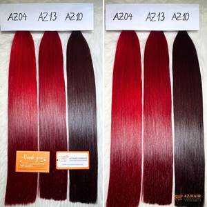 Extensiones de cabello de trama de alta calidad Borgoña 12A con cierre a juego para hermosas pelucas de cabello humano - Product Image 6