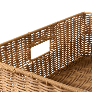 Large Rattan Underbed Storage Basket With Scalloped Lid Bulk, Handcrafted Wicker Laundry Clothes <b>Hamper</b> <b>Box</b> Manufacturer Vietnam - Product Image 4