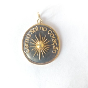จี้เพชรประดับเงินแท้ 925 รุ่น Com O Sol no Caracao ขนาด 35x35 มม. - Product Image 2