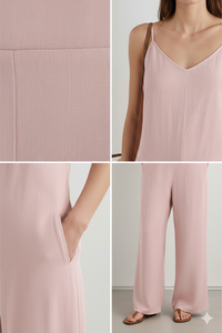 OEM/ODM Mono de punto holgado de verano para mujer, de elastano/poliéster, cuello cuadrado, largo completo, estilo casual, sin mangas, verano 2026 - Product Image 2