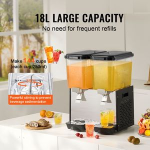 Dispenser per Bevande Commerciale in Acciaio Inox 18L/19QT, Macchina per Tè Freddo e Succhi 370W per Uso Festivo - Product Image 2