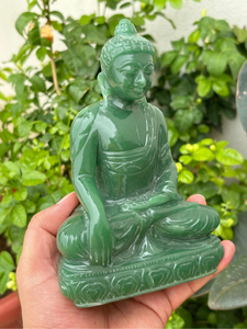 Estatua de Buda de Jade Verde Australiano |   Escultura de Buda Tallada a Mano en Piedra Preciosa Natural |   Decoración para Meditación |   Proveedor Mayorista - Product Image 3