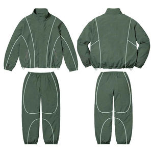 Conjunto Deportivo de Dos Piezas para Hombre, Traje Deportivo de Nailon Ligero, Transpirable y de Secado Rápido para Correr y Gimnasio - Product Image 1