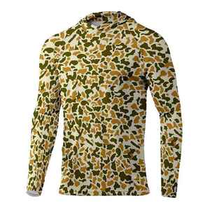 Custom <b>Animal</b> Camo Hunting Shirt for Men Summer Breathable <b>Canvas</b> Embossed Printed Short Sleeve Outdoor Hunting - Product Image 4