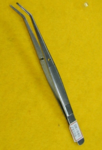 Pince à épiler multifonction à pointe dentelée courbée DK-940-1, adaptée à la maison, aux loisirs créatifs et au bricolage - Product Image 3