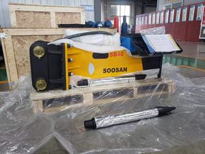 SOOSAN Disjoncteur Hydraulique Modèle SB40 Silence en Forme de Boîte pour mini pelles, chargeuses pelleteuses, chargeuse compacte pour petit démolit - Product Image 5