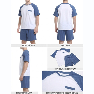 Customizable Men's Shorts <b>Sets</b> Casual Style Quick Dry Lightweight 100% Cotton <b>Knitted</b> High Quality Custom Logo Cheap Short <b>Sets</b> - Product Image 4