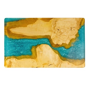 Premium Handmade Epoxy <b>Resin</b> Dining <b>Table</b> Crafted with Durable Metal Legs and Polished Wood <b>Top</b> <b>for</b> Elegant Living Spaces - Product Image 4