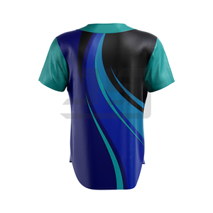 Camiseta de Béisbol Personalizada con Diseños Coloridos, 100% Poliéster, Manga Corta, para Juegos en Interiores/Exteriores y Todas las Temporadas - Product Image 4