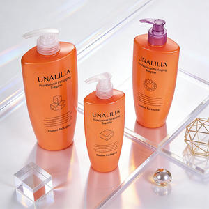 Custom Orange PET Plastic Lotion <b>Pump</b> <b>Bottle</b> for Shampoo Conditioner Hair Care Cosmetic Packaging Container Wholesale - Product Image 6