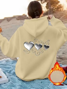 Sudaderas Cortas de Moda Urbana para Mujer, Sudaderas con Capucha Lisas - Product Image 2