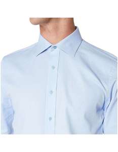 Chemise décontractée pour homme, haute qualité, respirante, manches longues, coupe classique, vente en gros, infroissable, 100% coton, tissu Dobby - Product Image 2