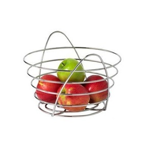 Gold Finish Wire Bowl For Fruit <b>Storage</b> Elegant Dining Table Centerpiece Decorative Basket For Home Decor - Product Image 1