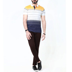 Polos de golf pour hommes en coton 100% avec logo brodé personnalisé, tendance du moment, couleur unie, en vente à bas prix - Product Image 6