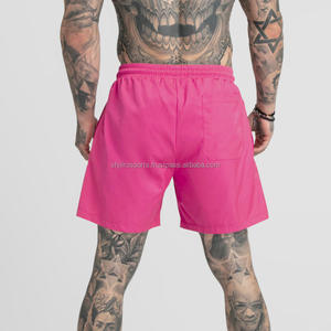 Pantalones cortos de hombre de calidad superior con cordón de punta de metal Última moda y pantalones cortos de moda Poliéster/Nylon Casual Liso teñido - Product Image 1