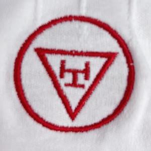 Guantes Masónicos Royal Arch para Hombre, Guantes de Ceremonia de Algodón Blanco con Símbolo Bordado, Regalia Masónica - Product Image 6