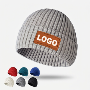 Gorros de Invierno Lisos Multicolores, Gorro de Punto con Logotipo Bordado Personalizado, Gorra de Calavera Tejida, Ropa Urbana Moderna para Hombre y Mujer - Product Image 6