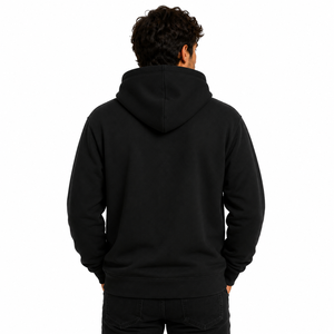 Sweat-shirt polaire premium uni à col ras du cou, coupe ajustée, manches classiques, poche kangourou, vierge, pour tenue d'équipe, sportswear décontracté et streetwear - Product Image 2