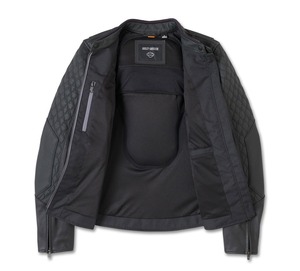 Women's Willie G Skull Graphic Leather Riding <b>Jacket</b> - Product Image 3