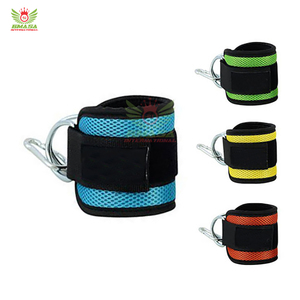 สายรัดข้อเท้าแบบหนาพิเศษบุด้วยผ้าฝ้าย พร้อมตัวล็อคแบบนีโอพรีน สำหรับเครื่องออกกำลังกายแบบเคเบิล ใช้สำหรับการเตะกลับ ป้องกันการลื่น ระดับมืออาชีพ - Product Image 5