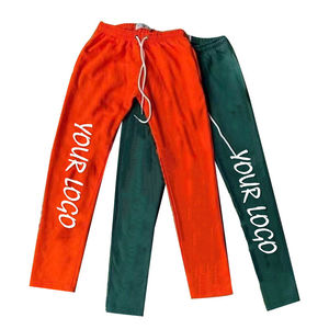 OEM Custom Logo Men's Stacked Sweat <b>Trousers</b> High Street Hip Hop 3D Puff Print Jogger Track Pant's Flare Sweat Pants for Men's - Product Image 4