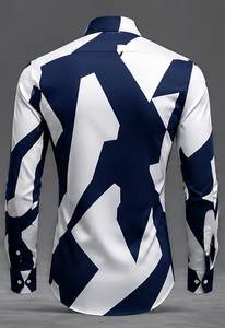 เสื้อเชิ้ตแขนสั้นผู้ชายแบบลำลอง ปกคอพับ เสื้อเชิ้ตฤดูร้อน - Product Image 6