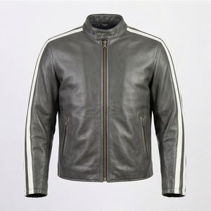 Veste de moto en cuir véritable pour homme de qualité supérieure, nouvelle arrivée, vestes de moto d'hiver, protections amovibles, personnalisables - Product Image 1