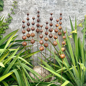 Grands piquets décoratifs en métal pour jardin, art de la pelouse, supports de plantes robustes en fer pour l'aménagement extérieur - Product Image 6