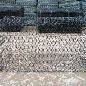 <span class=keywords><strong>Gabion</strong></span> en treillis métallique hexagonal à double torsion recouvert de PVC pour mur de soutènement - Product Image 2